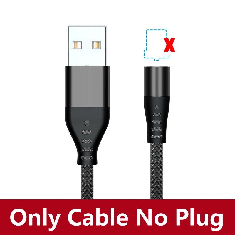Magnetic LED USB Charging Cable – USB-C, Micro USB & Lightning, Fast Charge for iPhone, Xiaomi & More