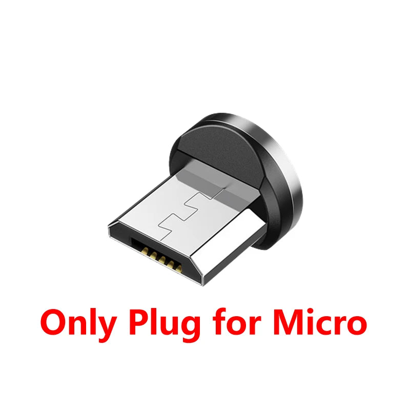 Magnetic LED USB Charging Cable – USB-C, Micro USB & Lightning, Fast Charge for iPhone, Xiaomi & More