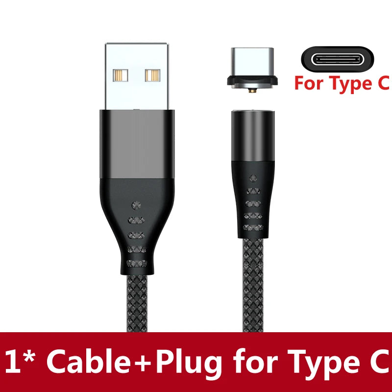 Magnetic LED USB Charging Cable – USB-C, Micro USB & Lightning, Fast Charge for iPhone, Xiaomi & More