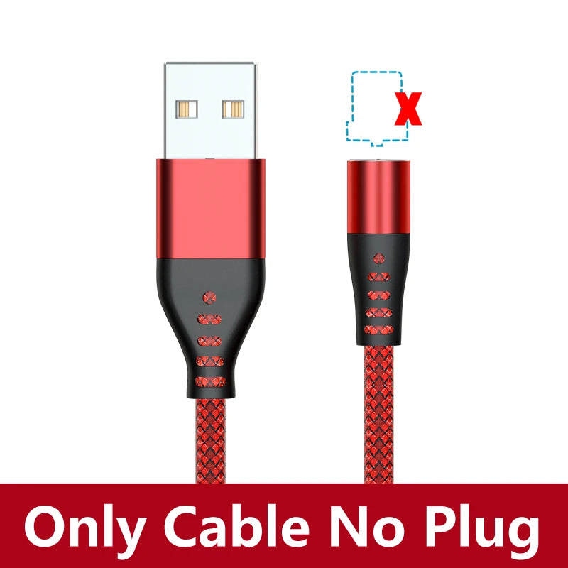 Magnetic LED USB Charging Cable – USB-C, Micro USB & Lightning, Fast Charge for iPhone, Xiaomi & More