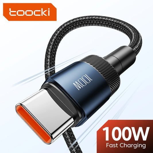 100W Type-C to Type-C Cable – PD 3.0 Fast Charging for Huawei, Xiaomi, Samsung, and Laptops