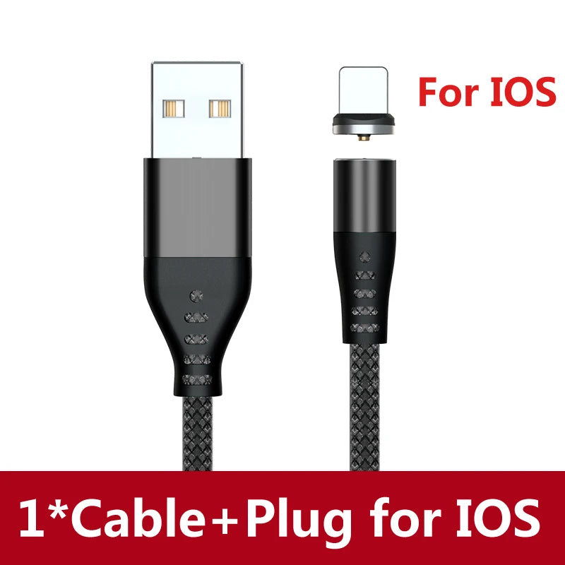 Magnetic LED USB Charging Cable – USB-C, Micro USB & Lightning, Fast Charge for iPhone, Xiaomi & More
