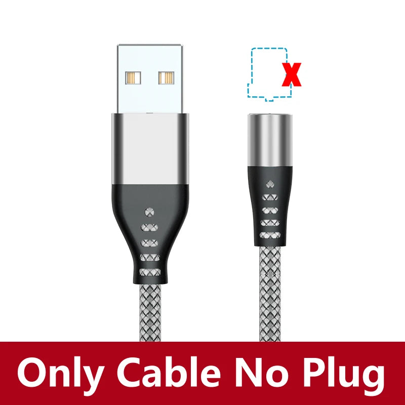 Magnetic LED USB Charging Cable – USB-C, Micro USB & Lightning, Fast Charge for iPhone, Xiaomi & More
