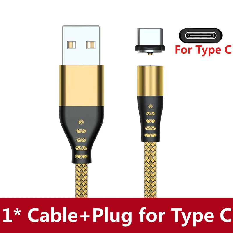 Magnetic LED USB Charging Cable – USB-C, Micro USB & Lightning, Fast Charge for iPhone, Xiaomi & More